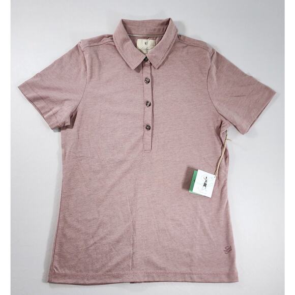 Linksoul Tops - Linksoul Shirt Womens Medium Red Mulberry Polo Short Sleeve Performance Golf